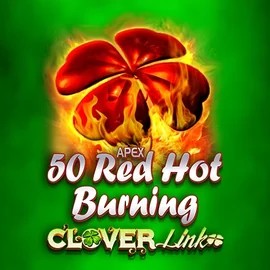50 Red Hot Burning Clover Links logo by Novomatic Twin Casino