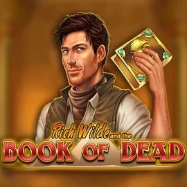 Book of Dead online game logo by Play'n GO on twinncasino.com