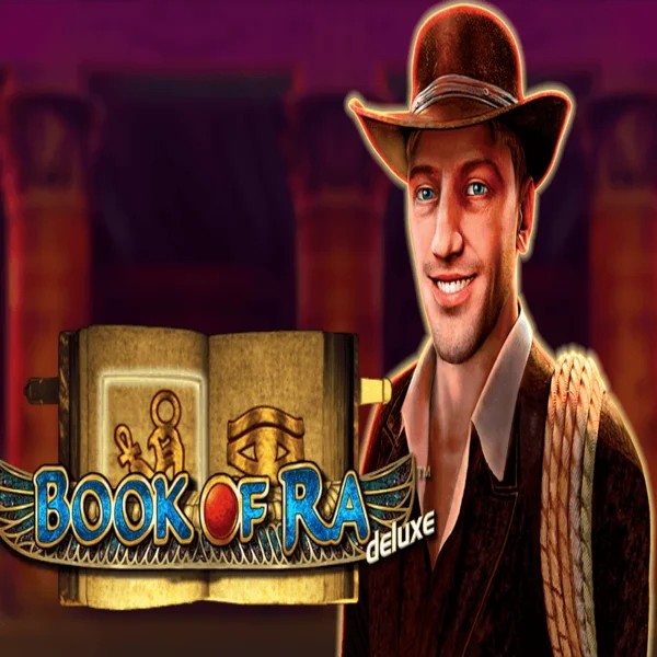 Slots logo of Book of Ra Deluxe from Novomatic at Twin Casino