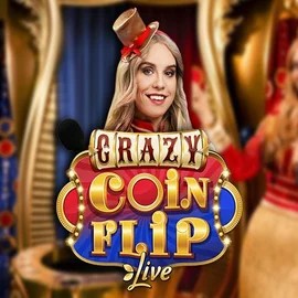 Crazy Coin Flip online game logo by Evolution on twinncasino.com