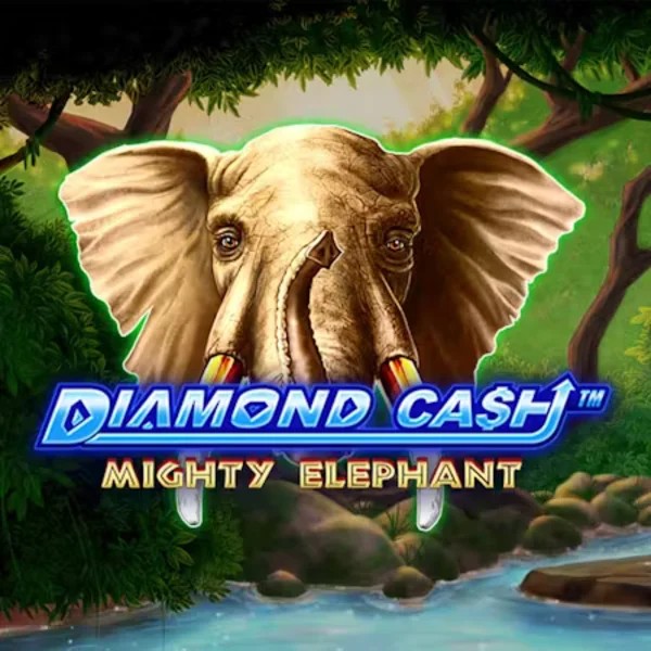 Diamond Cash Mighty Elephant by Greentube, showcased at twinncasino.com – game logo