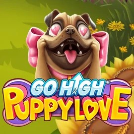 Go High Puppy Love slot visual from RubyPlay available on twinncasino.com