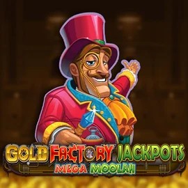 Gold Factory Jackpots Mega Moolah logo – Jackpots by Aurum Signature Studios at Twin Casino