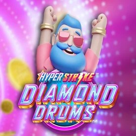Hyper Strike Diamond Drums slot visual from Gameburger Studios available on twinncasino.com