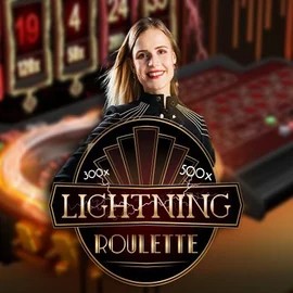 Lightning Roulette online game logo by Evolution on twinncasino.com